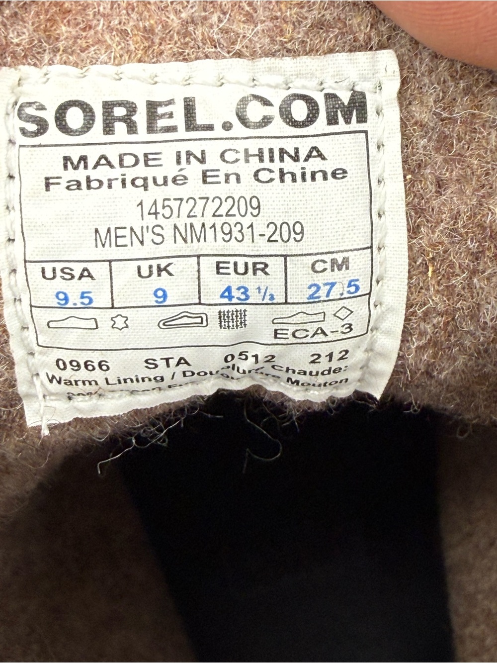 Sorel | Leather Moc Toe Lace-Up Boots Brown | Men's 9.5 - Picture 6 of 14